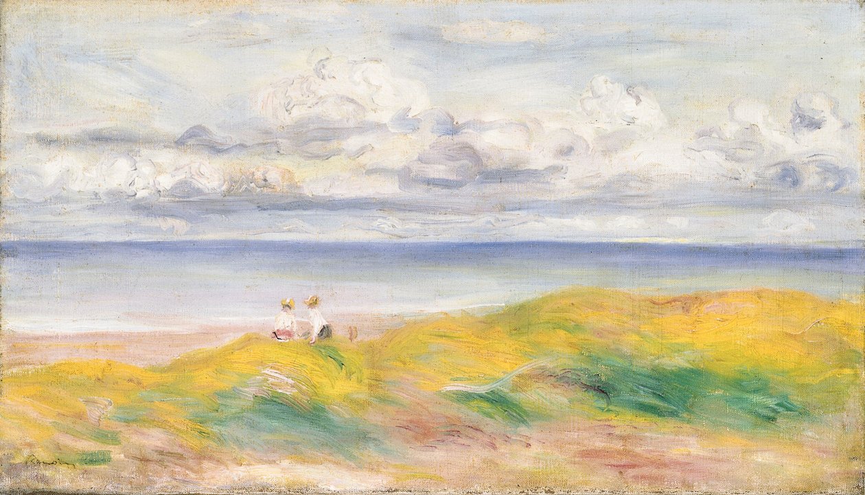 Nas falésias, 1880 de Pierre Auguste Renoir