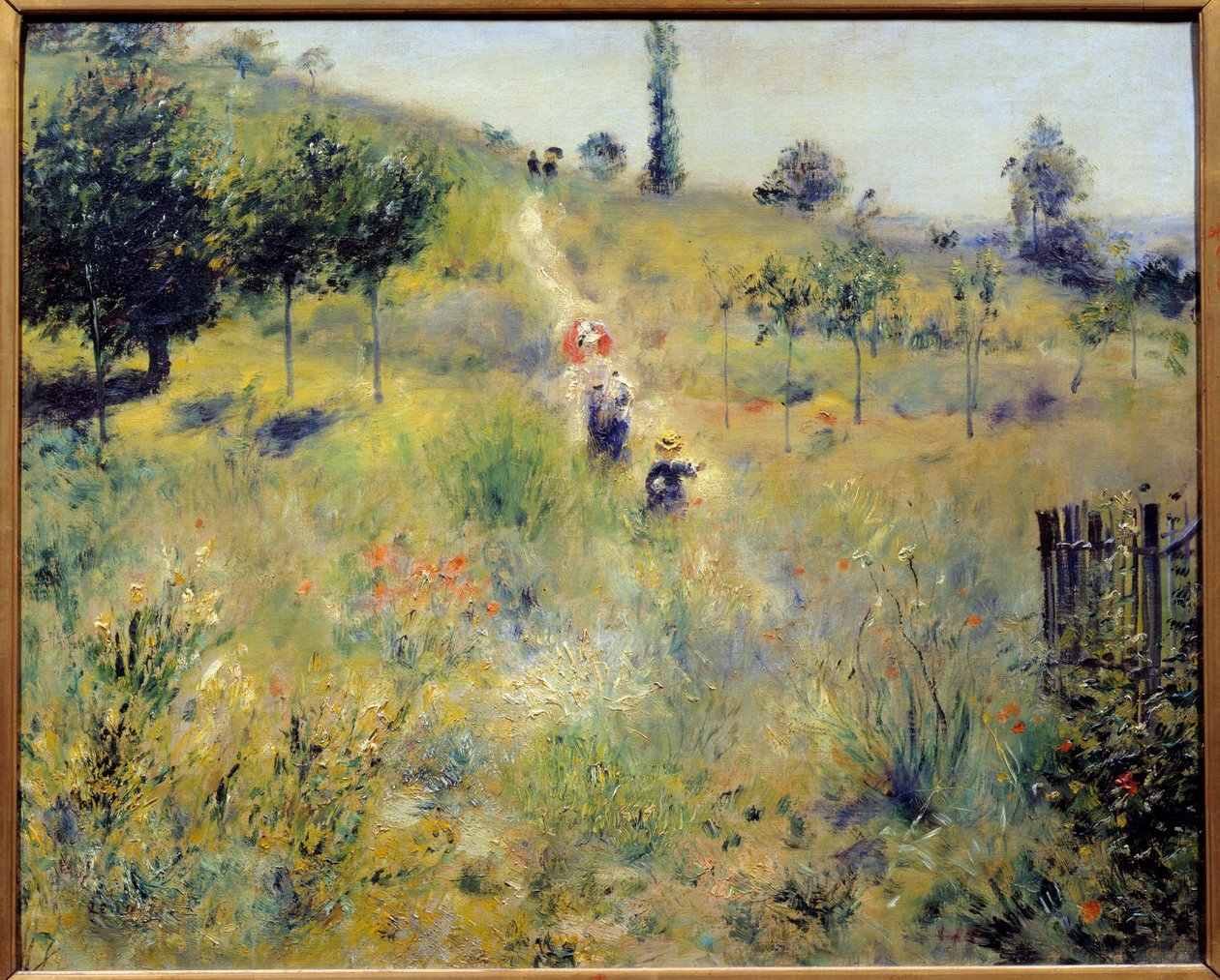 Caminho ascendente nas ervas altas Pintura de Pierre Auguste Renoir (1841-1919) 1875 Sol. 0,6x0,74 m Paris, musee d