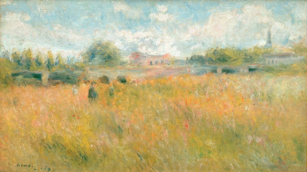 Paisagem nas margens do Sena em Rueil de Pierre Auguste Renoir