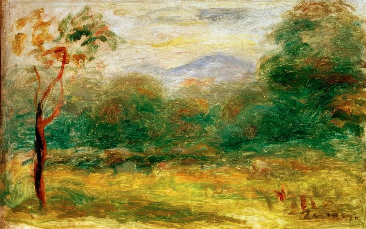 Paisagem do Midi (Cagnes) de Pierre Auguste Renoir
