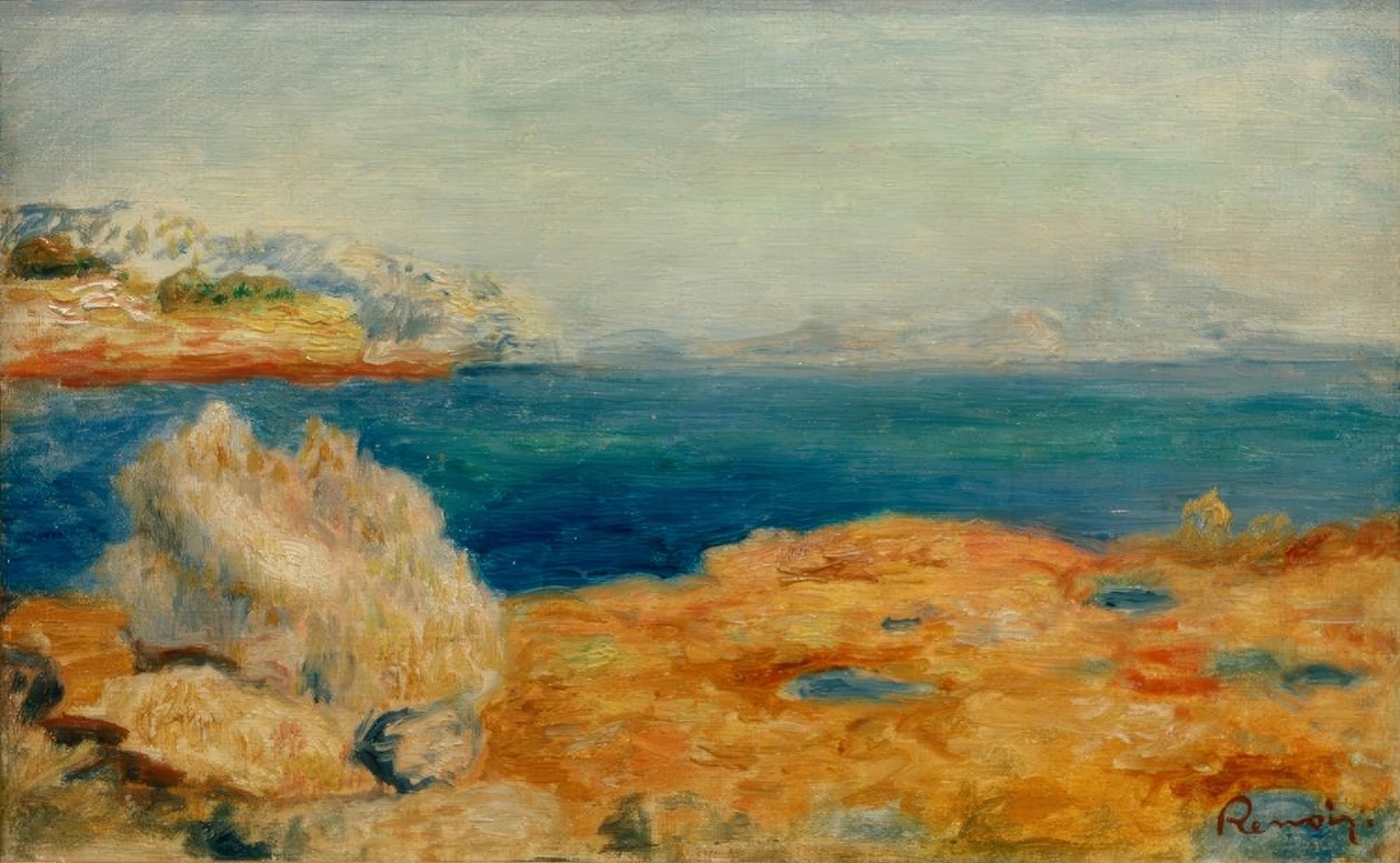 Paisagem costeira de Pierre Auguste Renoir