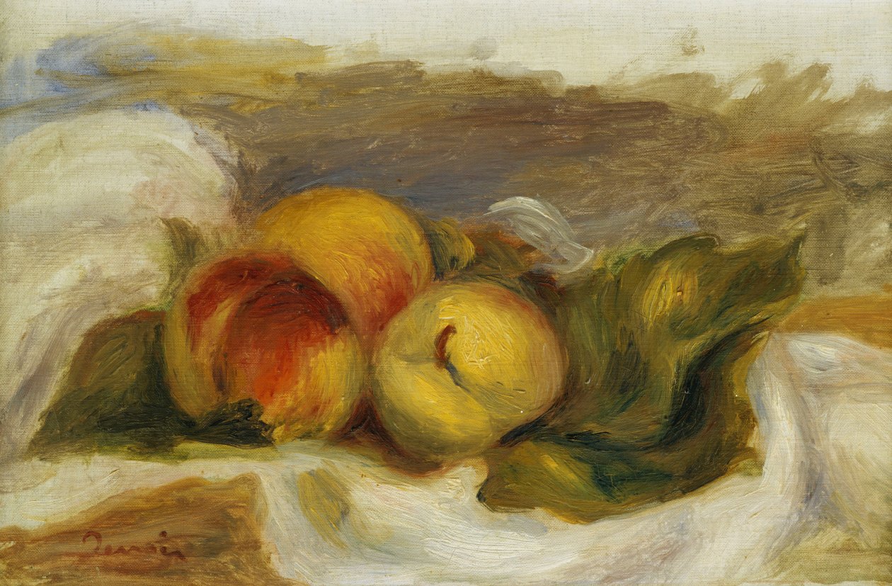 Pêssegos; Les Peches, c.1898 de Pierre Auguste Renoir