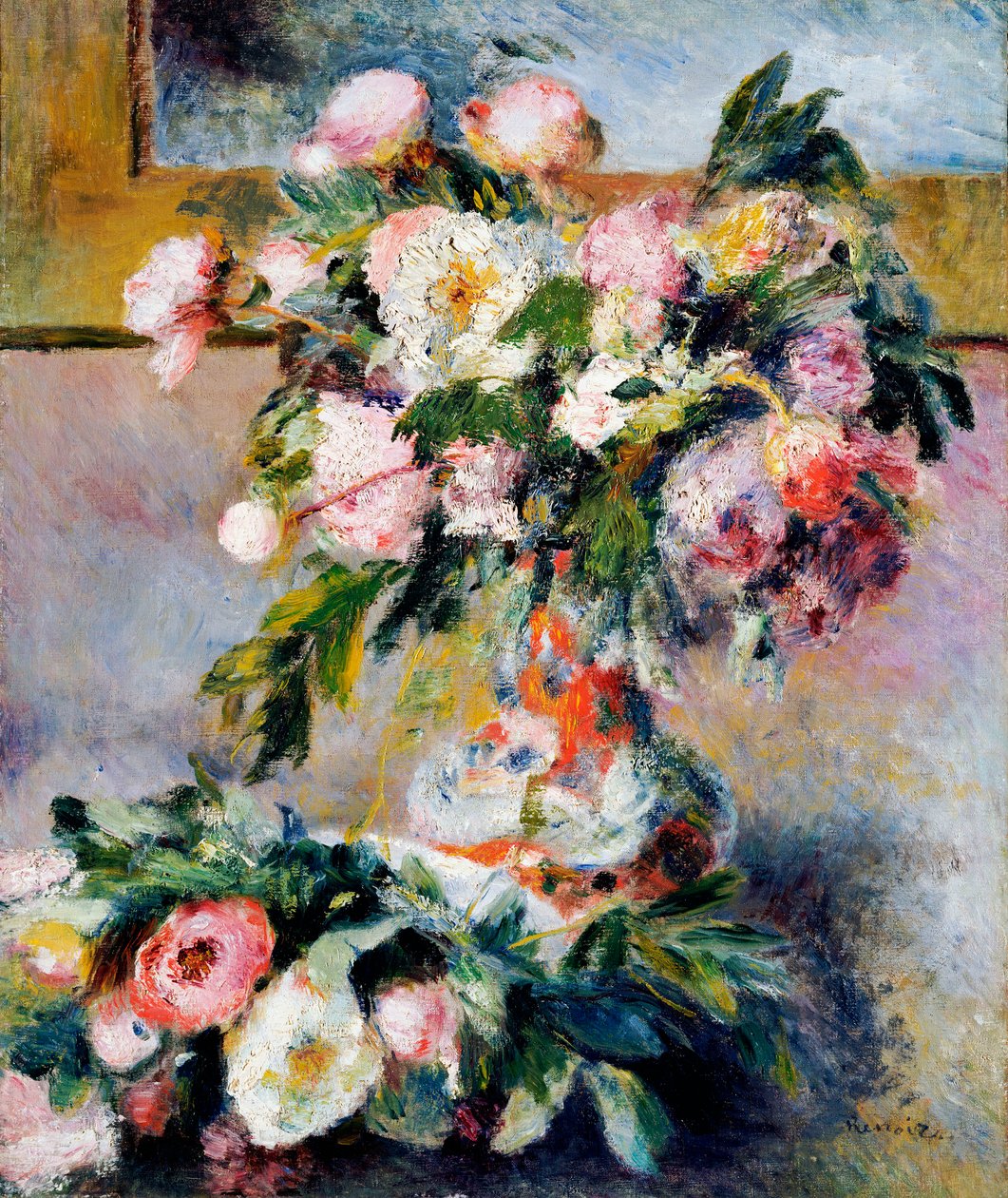 Peônias, 1878 de Pierre Auguste Renoir