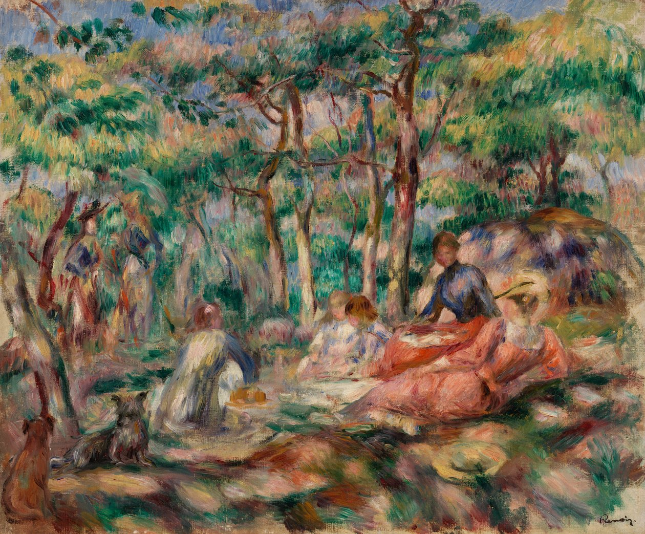 Piquenique (almoço na grama) de Pierre Auguste Renoir