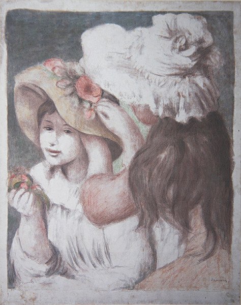 Pinning the Hat de Pierre Auguste Renoir