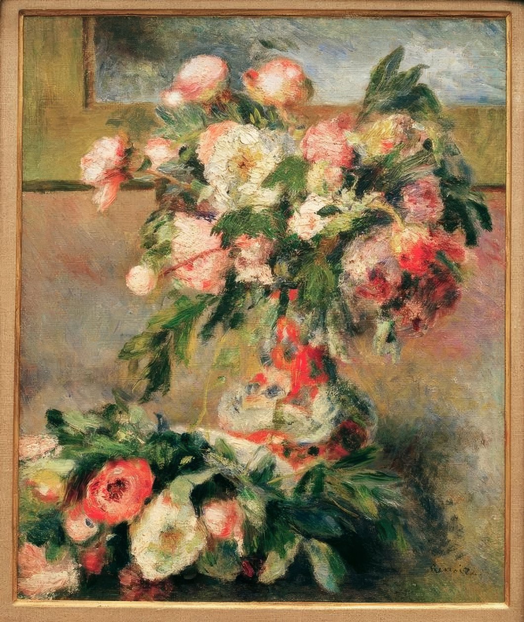 peônias de Pierre Auguste Renoir