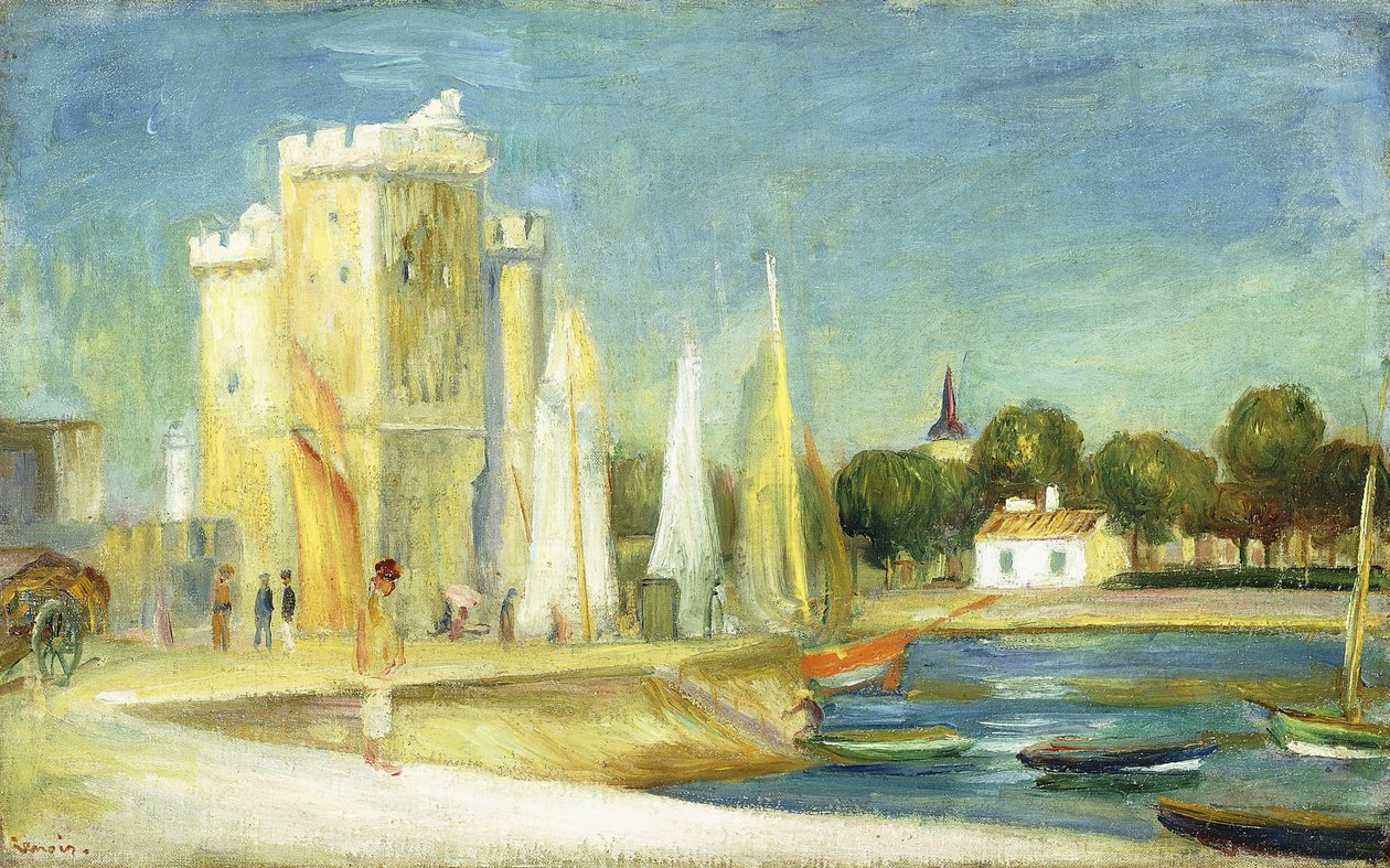 Porto de La Rochelle, 1896 de Pierre Auguste Renoir
