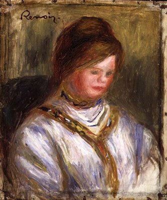 Retrato, c.1906 (óleo sobre tela) de Pierre Auguste Renoir