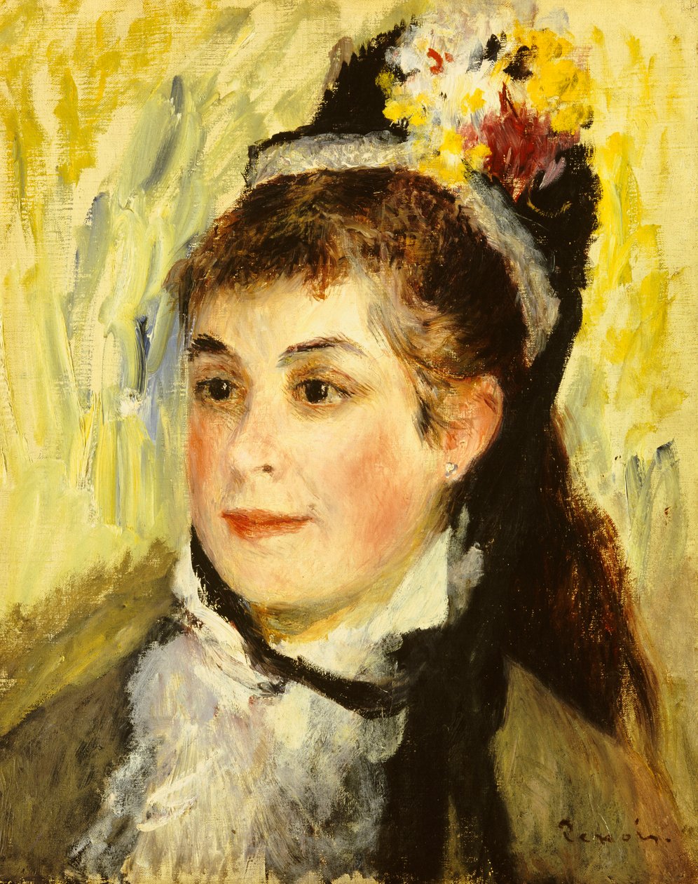 Retrato de Madame Edmond Renoir, 1876 de Pierre Auguste Renoir