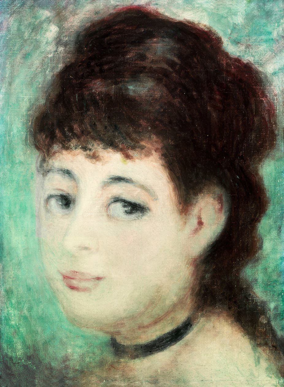 Retrato de mulher jovem de Pierre Auguste Renoir