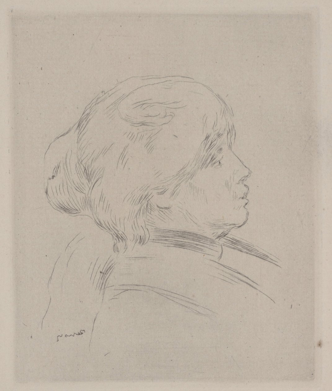 Retrato de Berthe Morisot de Pierre Auguste Renoir
