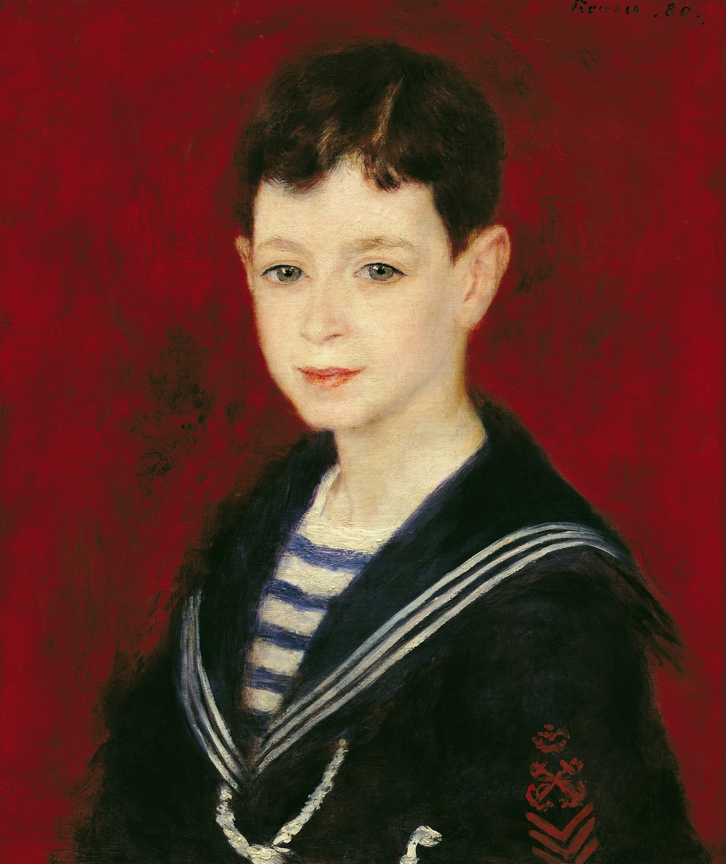 Retrato de Fernand Halphen (1872-1917) 1880 (óleo sobre tela) de Pierre Auguste Renoir
