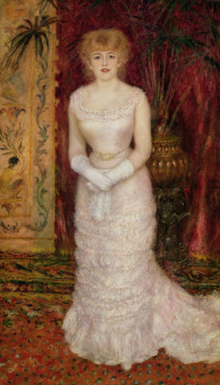 Retrato de Jeanne Samary (1857-90) 1878 de Pierre Auguste Renoir