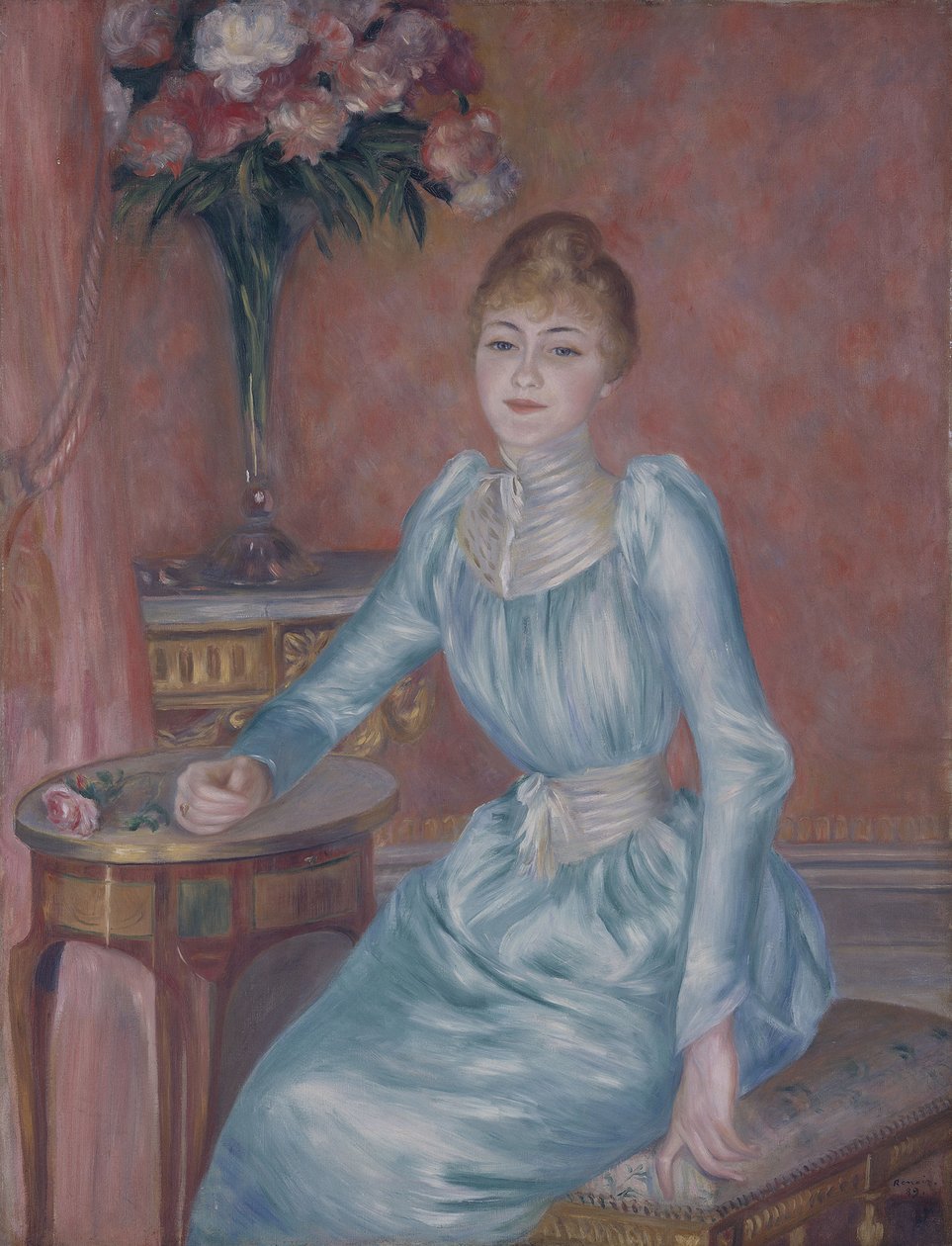 Retrato de Madame de Bonnières Henriette Arnaud-Gentil, Gräfin de Bonnières de Pierre Auguste Renoir