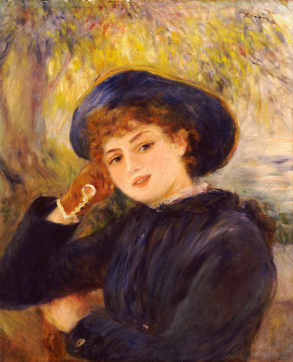 Retrato de Mademoiselle Demarsy, 1882 de Pierre Auguste Renoir