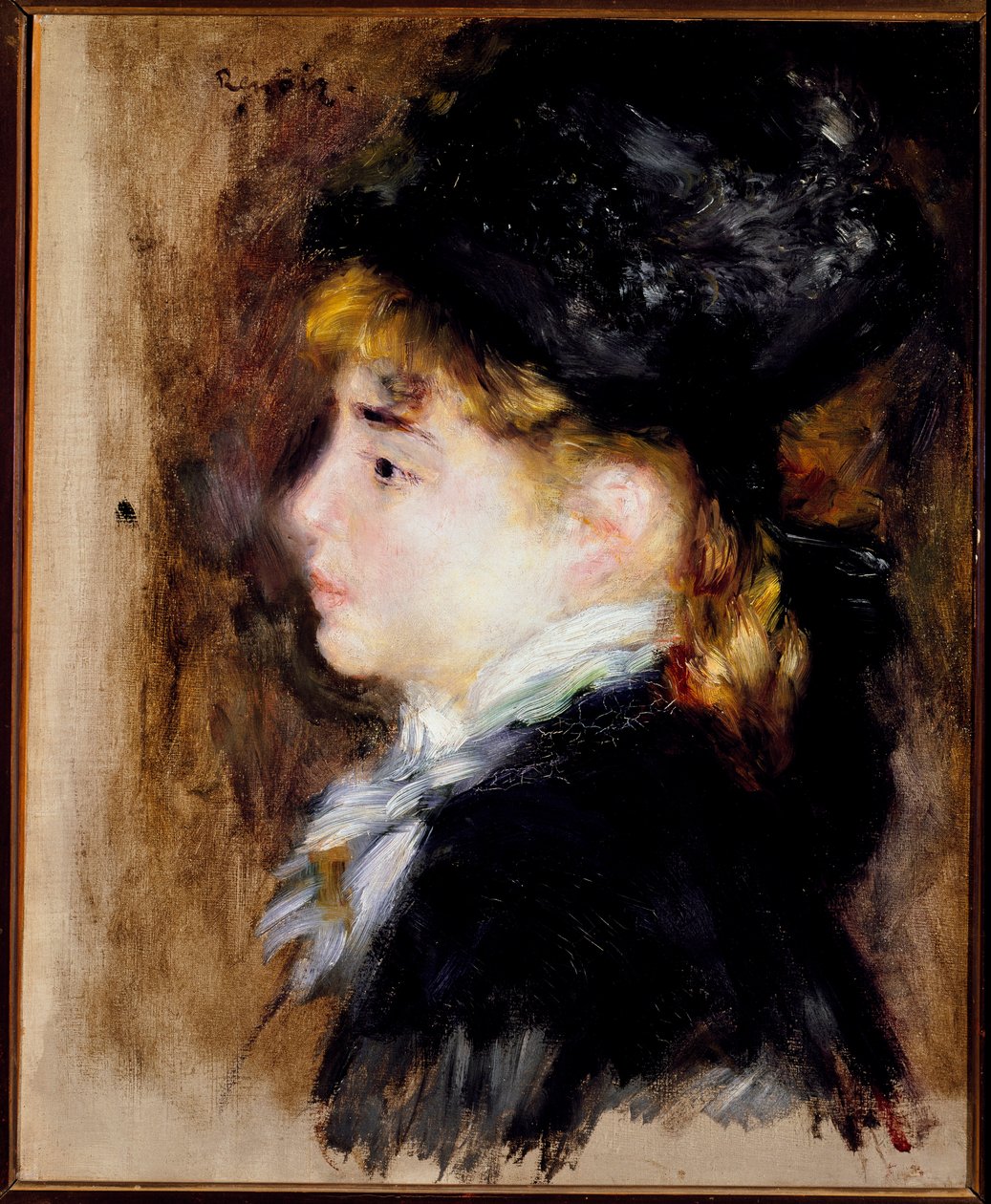 Retrato de Margot (óleo sobre tela de Pierre Auguste Renoir
