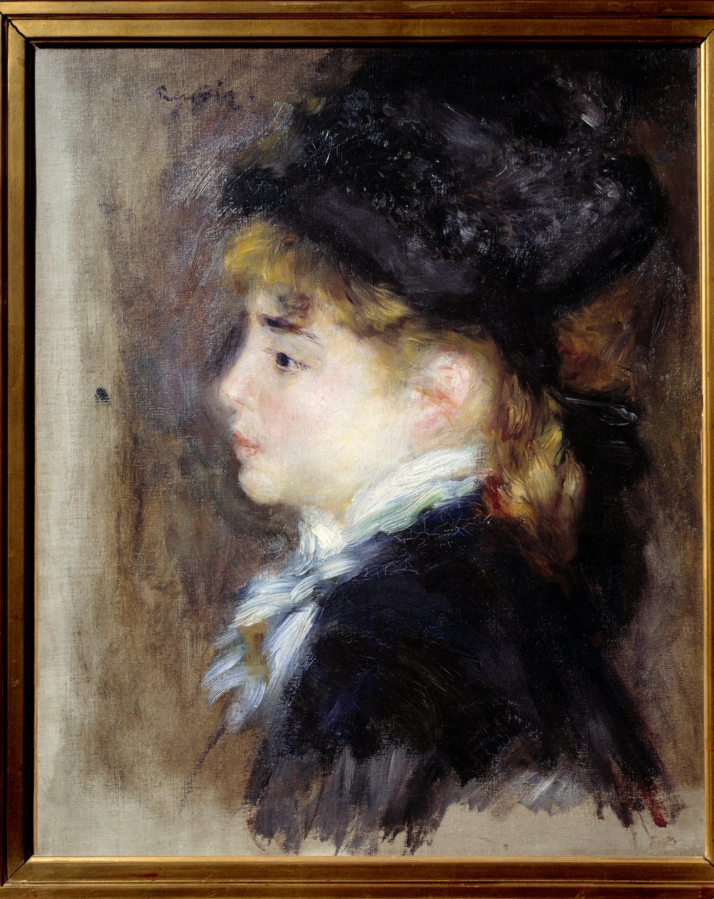 Retrato de Margot. Pintura de Pierre Auguste Renoir (1841-1919) de Pierre Auguste Renoir