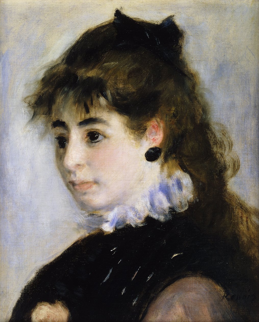 Retrato de Miss Henriette Henriot; Retrato da Sra. Henriot, 1874 de Pierre Auguste Renoir