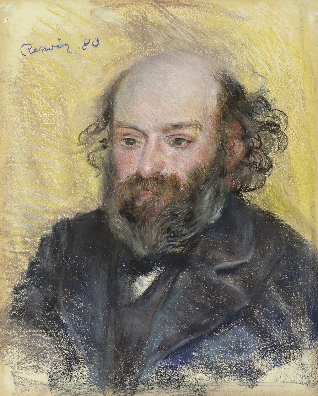 Retrato de Paul Cezanne 1839-1906, 1880 de Pierre Auguste Renoir