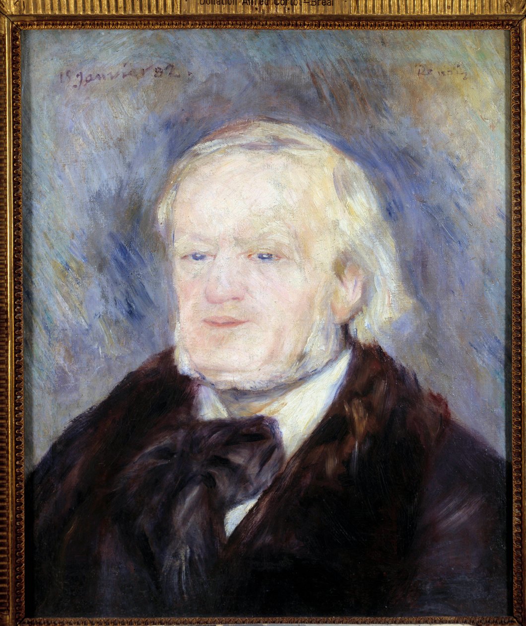 Retrato de Richard Wagner (1813 - 1883). Pintura de Pierre Auguste Renoir (1841-1919) de Pierre Auguste Renoir
