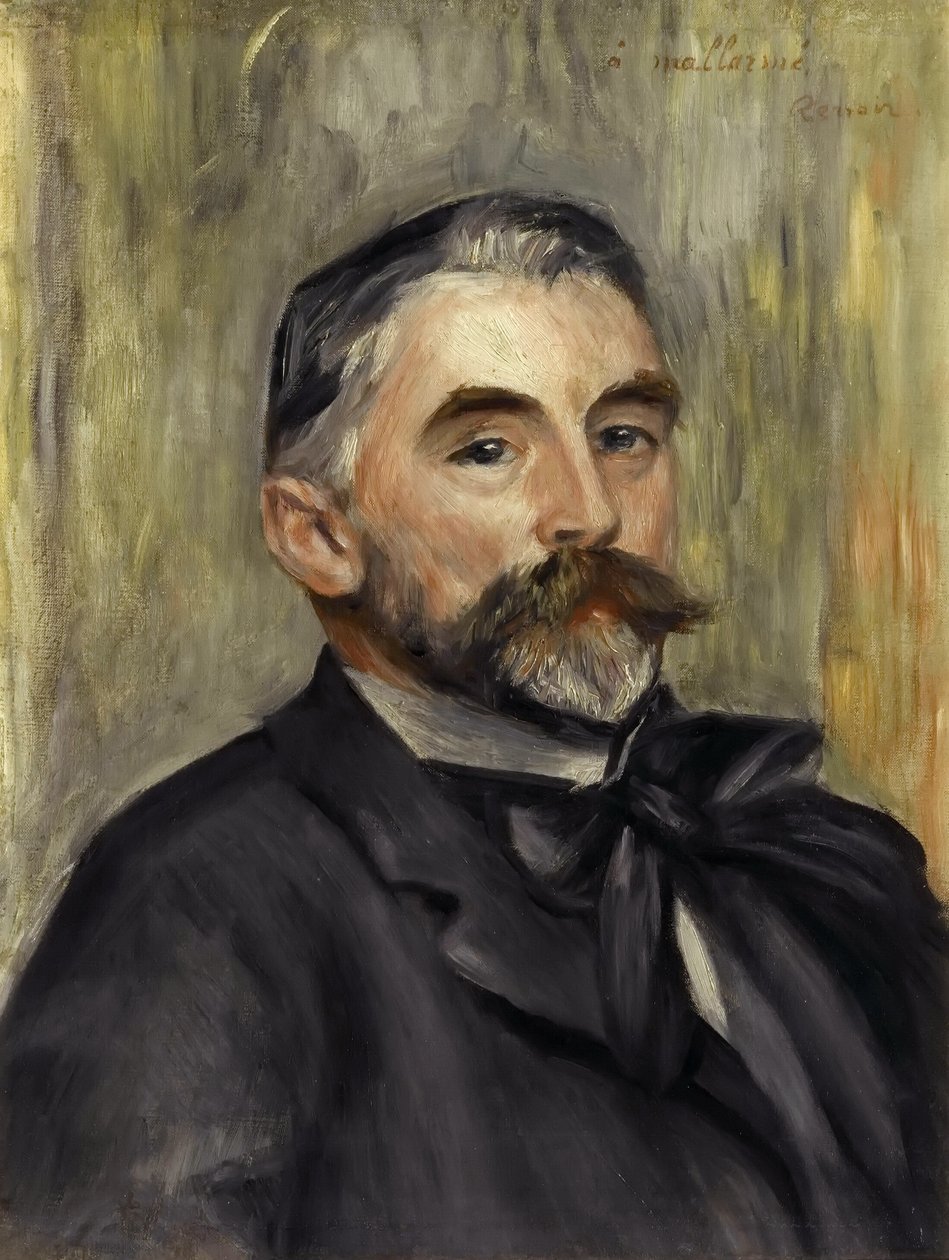 Retrato de Stéphane Mallarmé 1842-1898 de Pierre Auguste Renoir