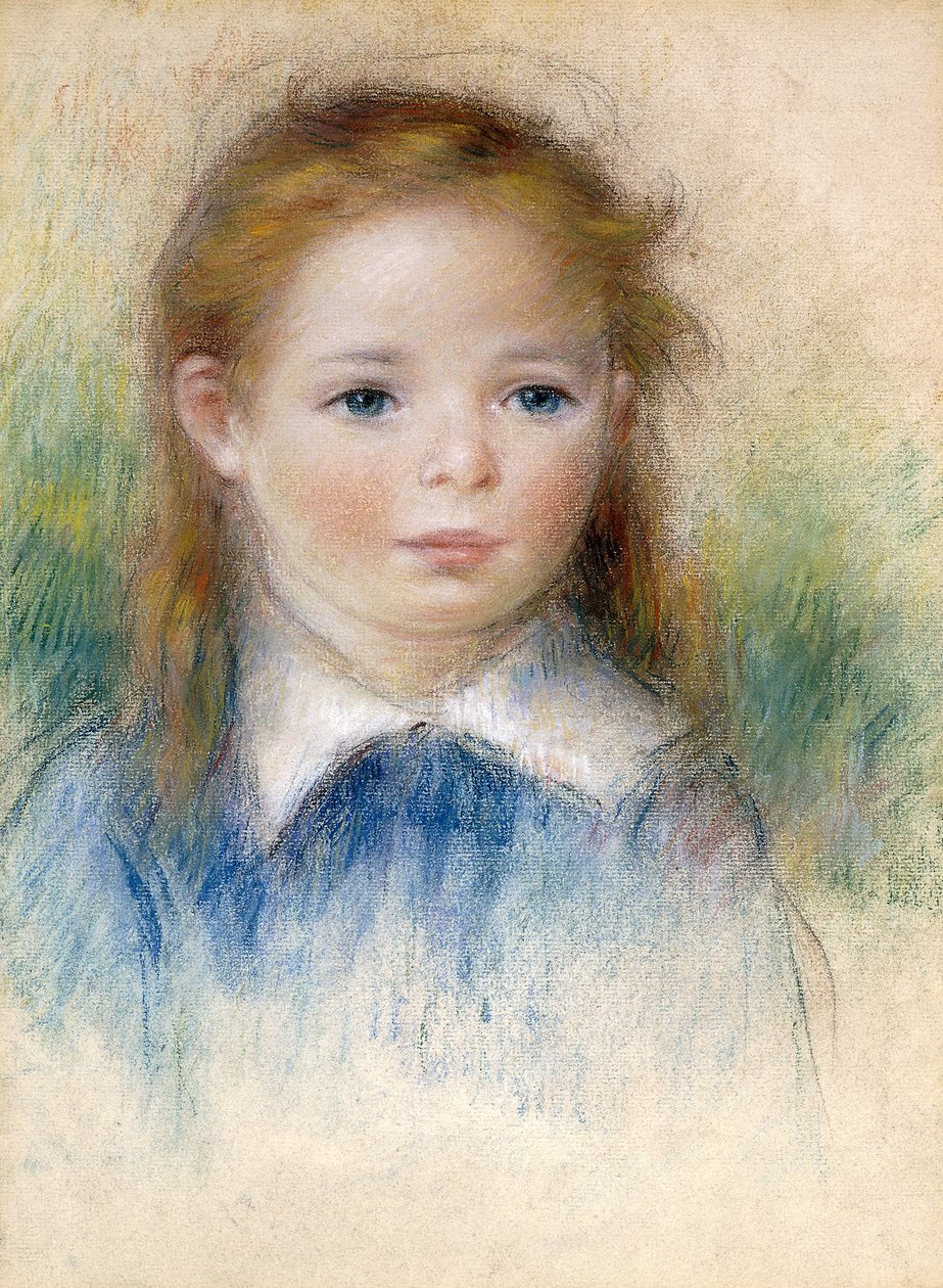Retrato de uma menina; Retrato de menina de Pierre Auguste Renoir