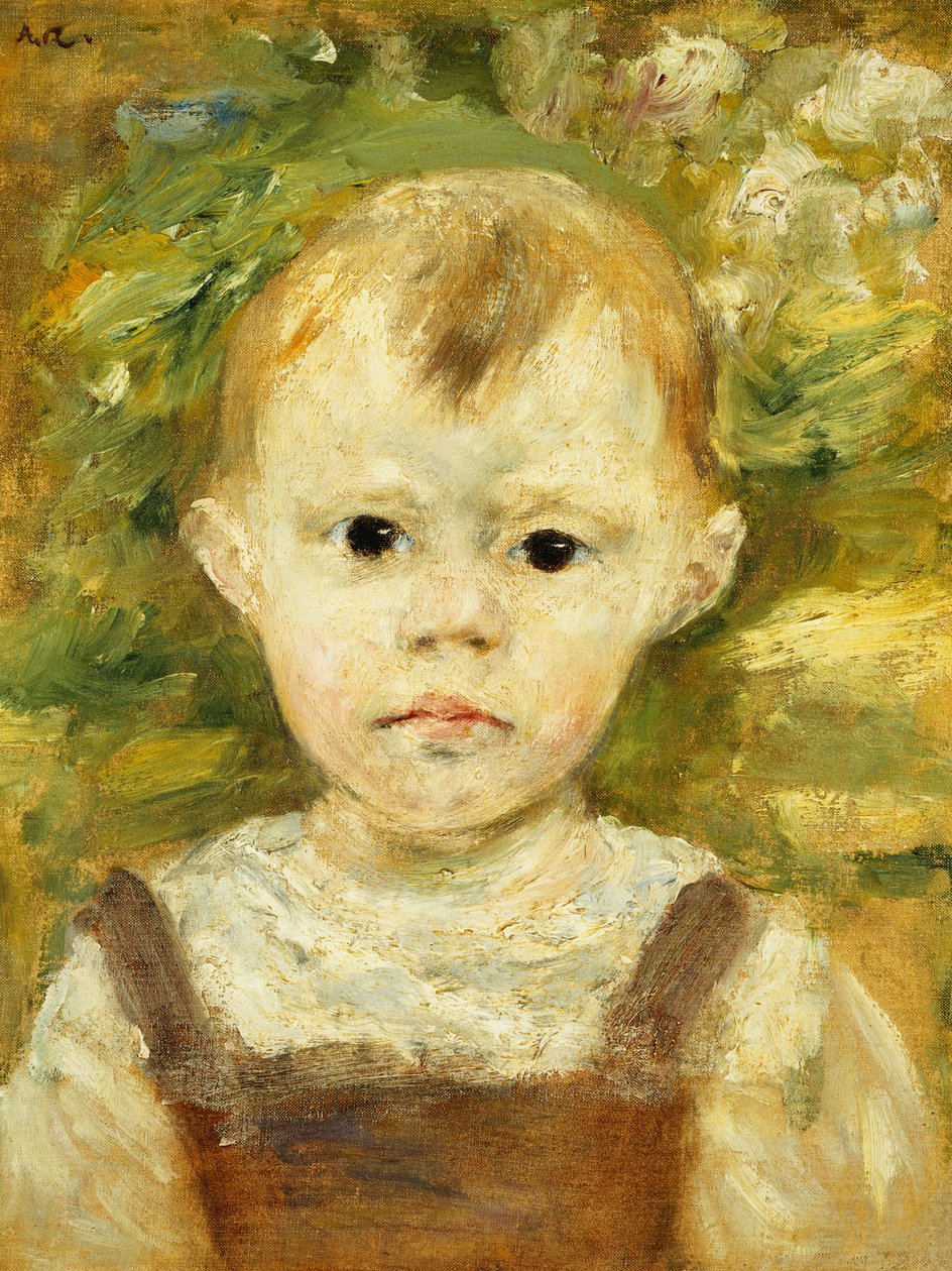 Retrato de um menino; Retrato de um menino, c.1880 de Pierre Auguste Renoir