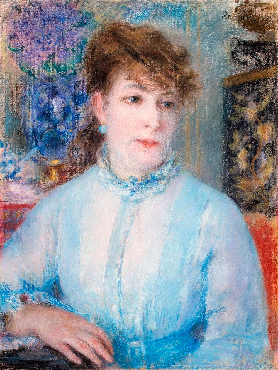 Retrato de uma mulher, 1877. de Pierre Auguste Renoir