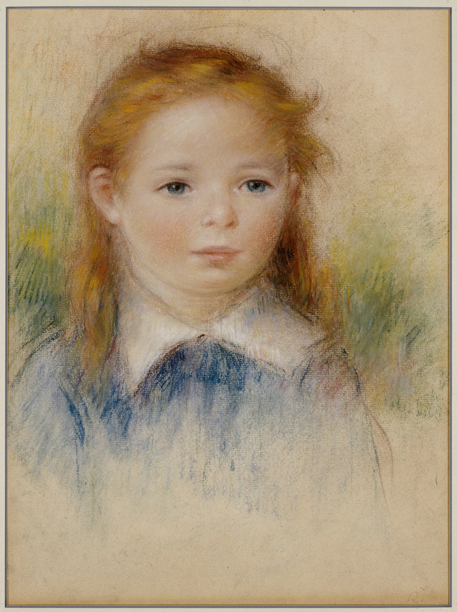 Retrato de uma jovem garota de Pierre Auguste Renoir