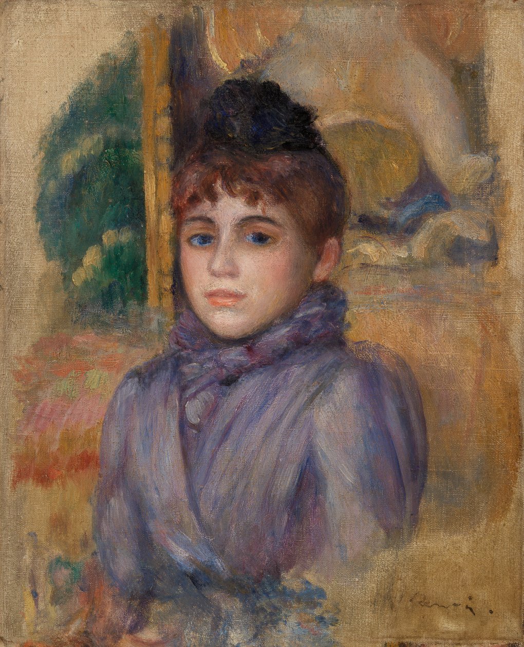 Retrato de uma jovem de Pierre Auguste Renoir