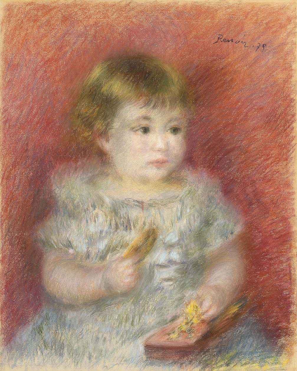 Retrato de um bebê, 1878 de Pierre Auguste Renoir