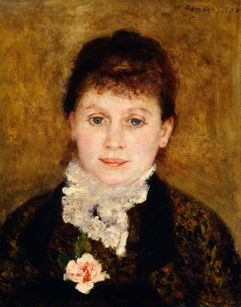 Retrato de mulher de Pierre-Auguste Renoir (1841-1919) de Pierre Auguste Renoir