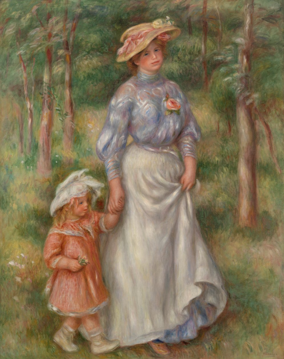 Promenade (La Promenade) de Pierre Auguste Renoir
