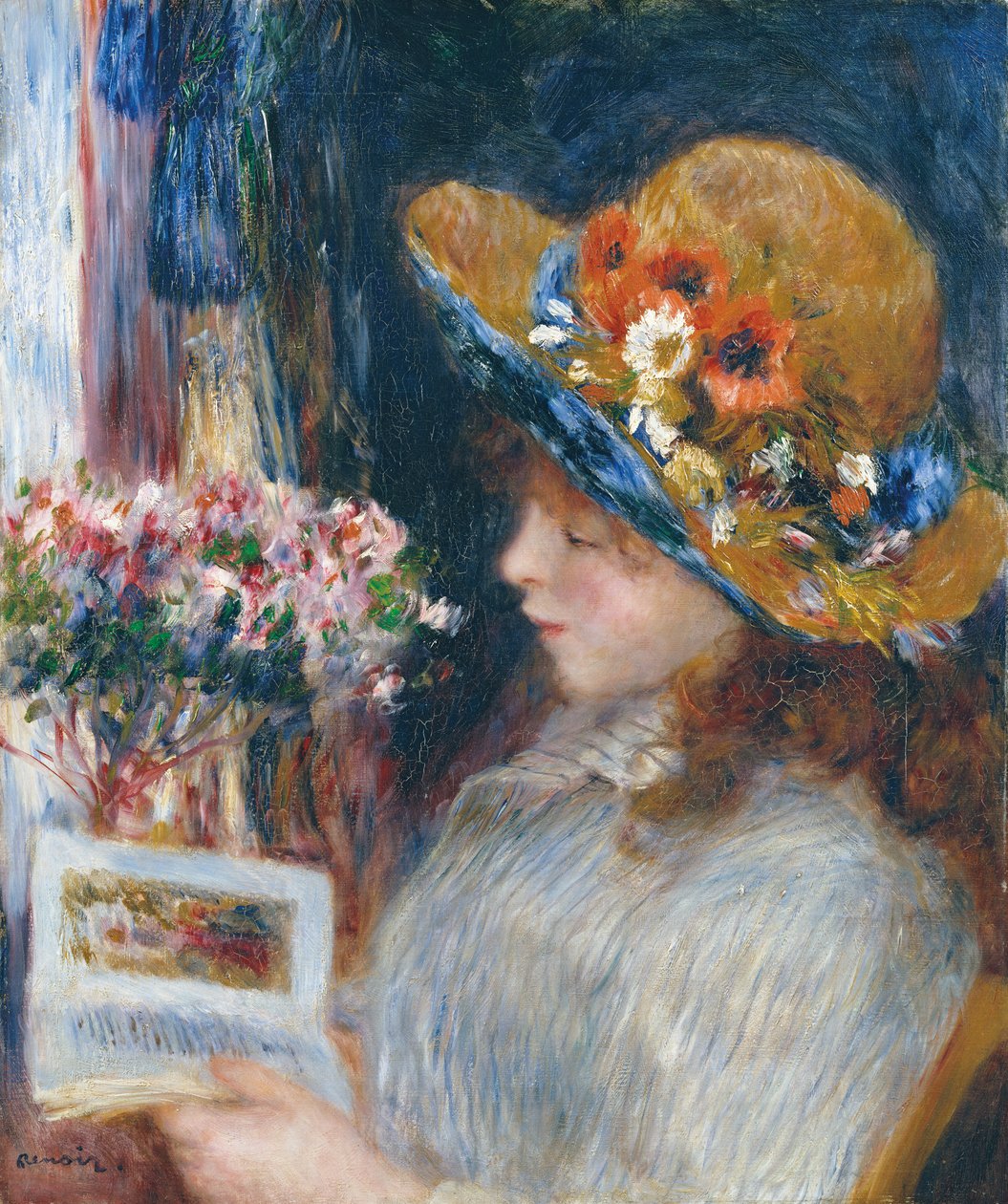 Rapariga leitora de Pierre Auguste Renoir