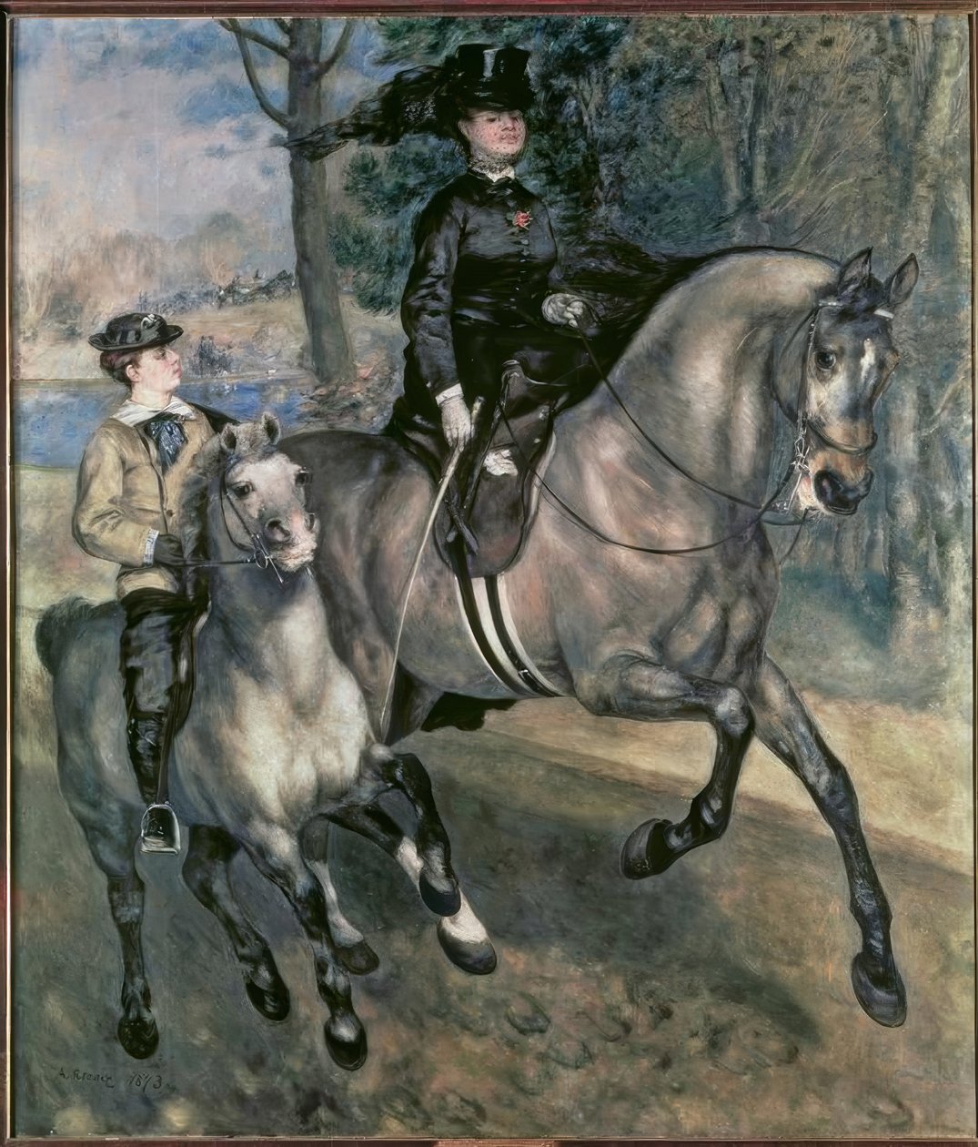 Amazona no Bois de Boulogne de Pierre Auguste Renoir