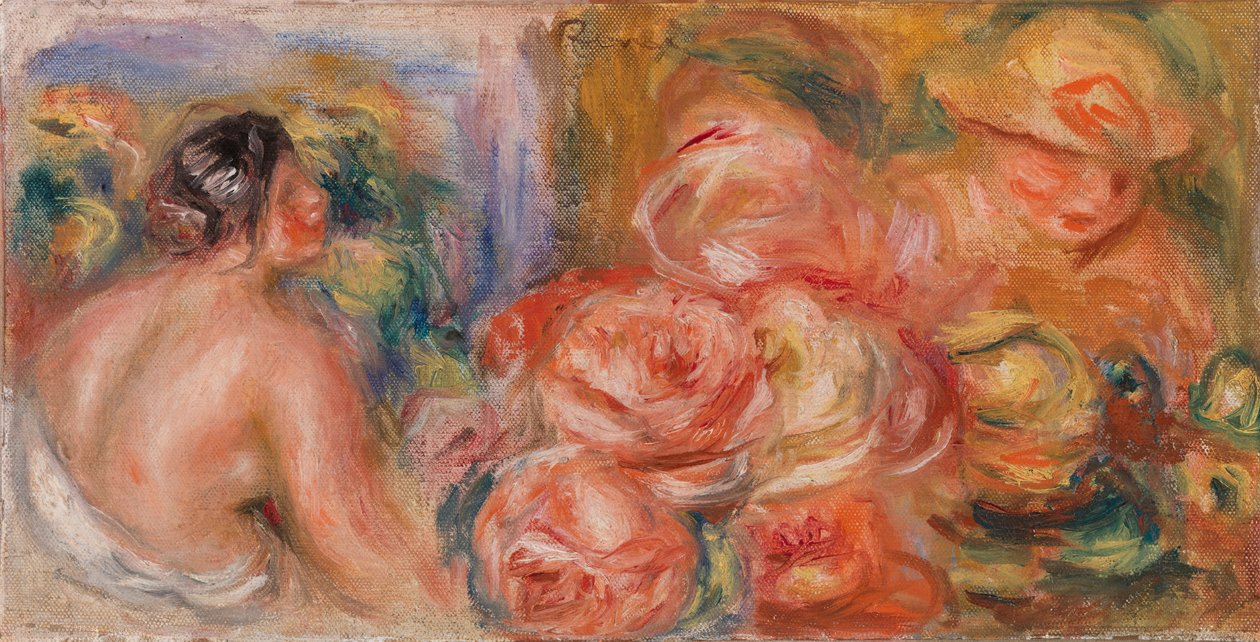 Rosas e Pequenos Nus de Pierre Auguste Renoir