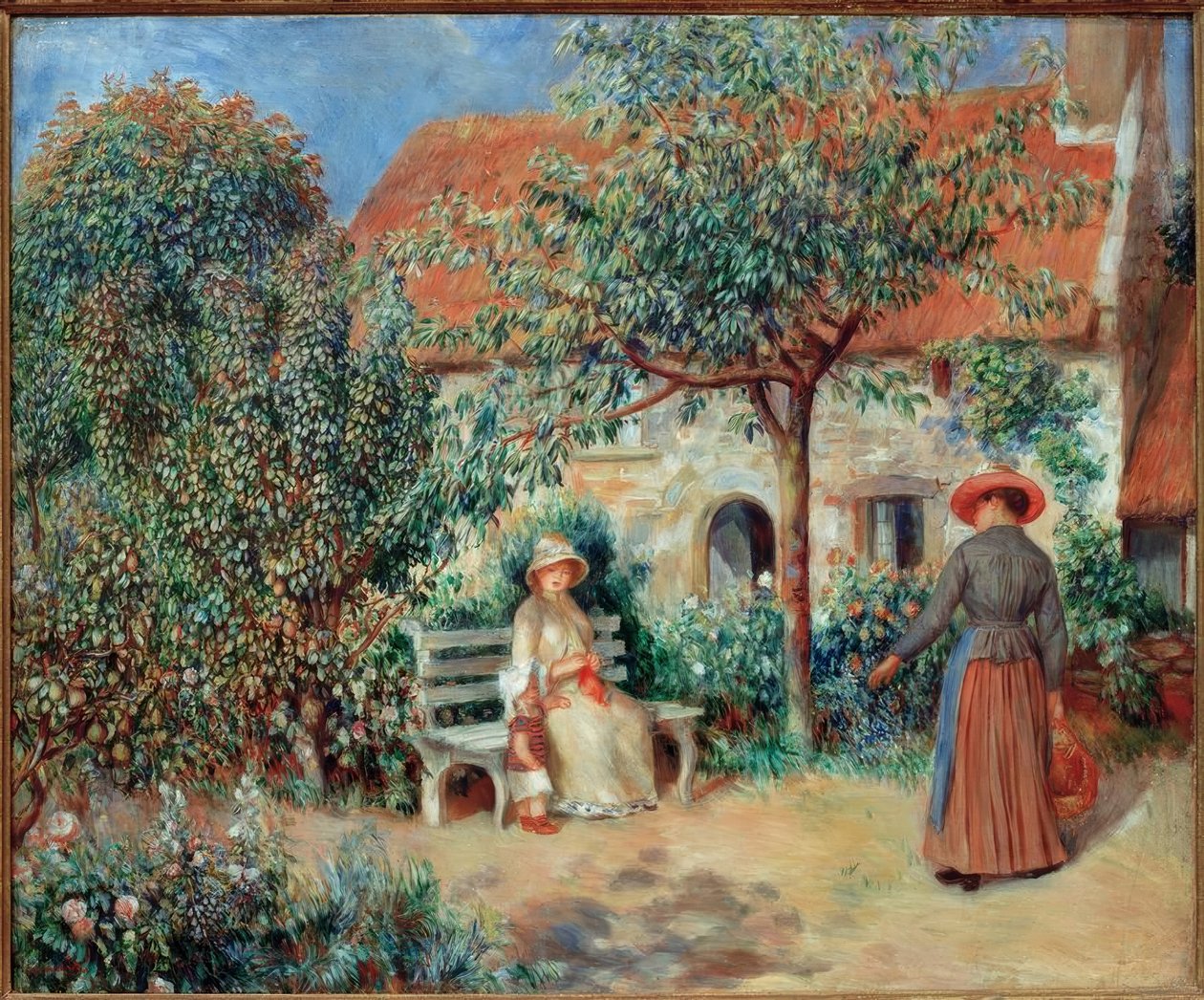 Cena de jardim na Bretanha de Pierre Auguste Renoir