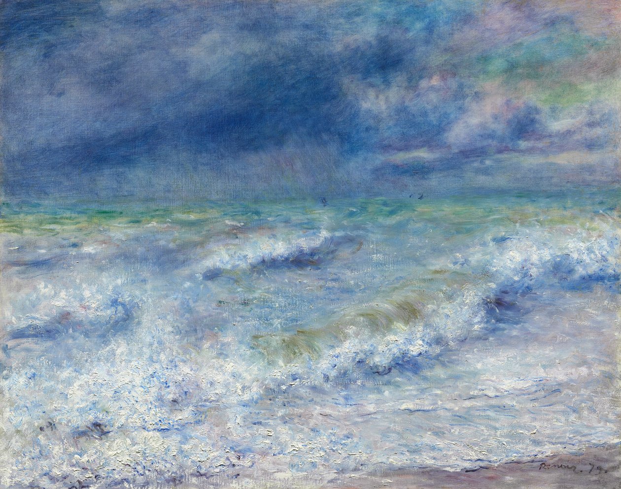 Paisagem marítima de Pierre Auguste Renoir