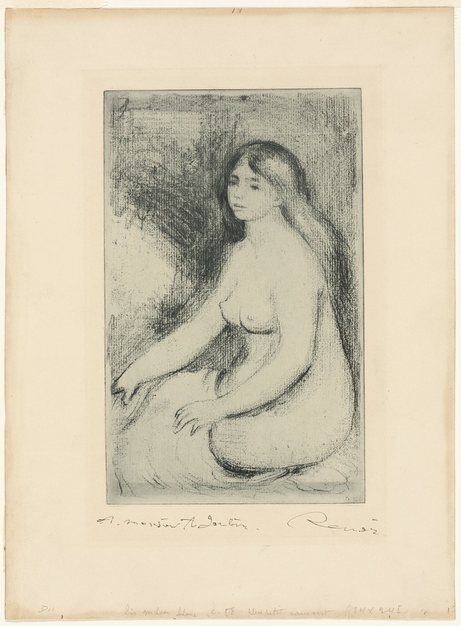Banhista Sentado de Pierre Auguste Renoir