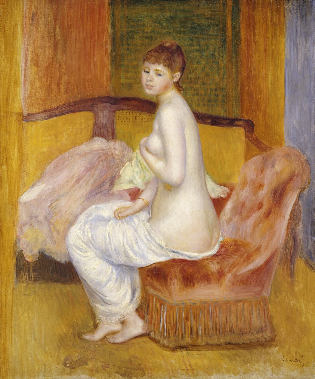 Nu sentado, Descansando, 1885 de Pierre Auguste Renoir