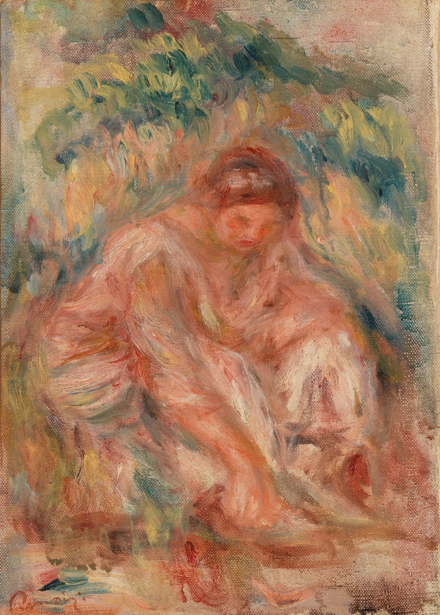 Esboço de uma mulher (Esquisse de femme) de Pierre Auguste Renoir