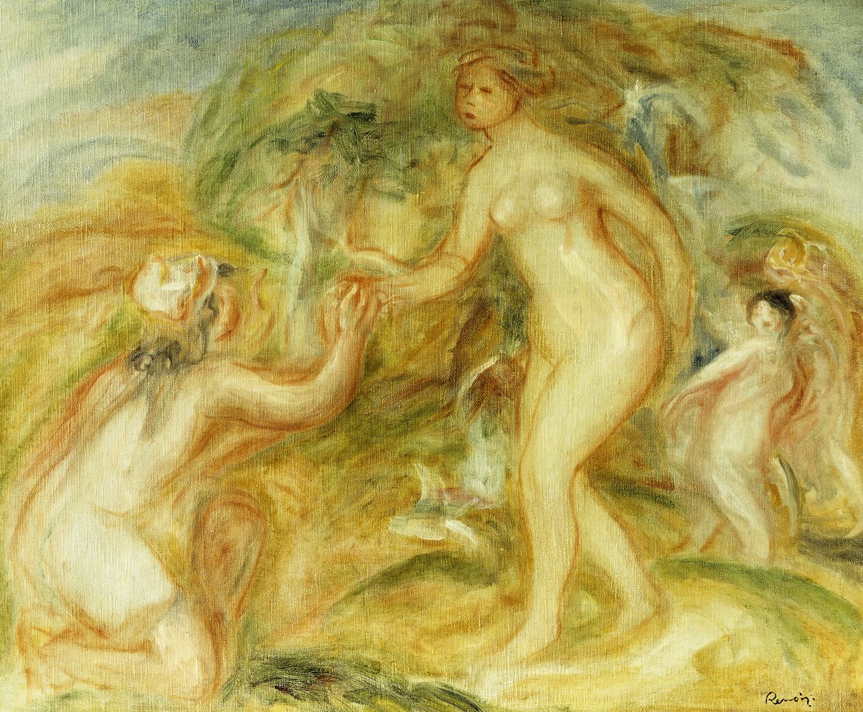 Esboço do Julgamento de Paris; Esboço do Julgamento de Paris, 1913 de Pierre Auguste Renoir