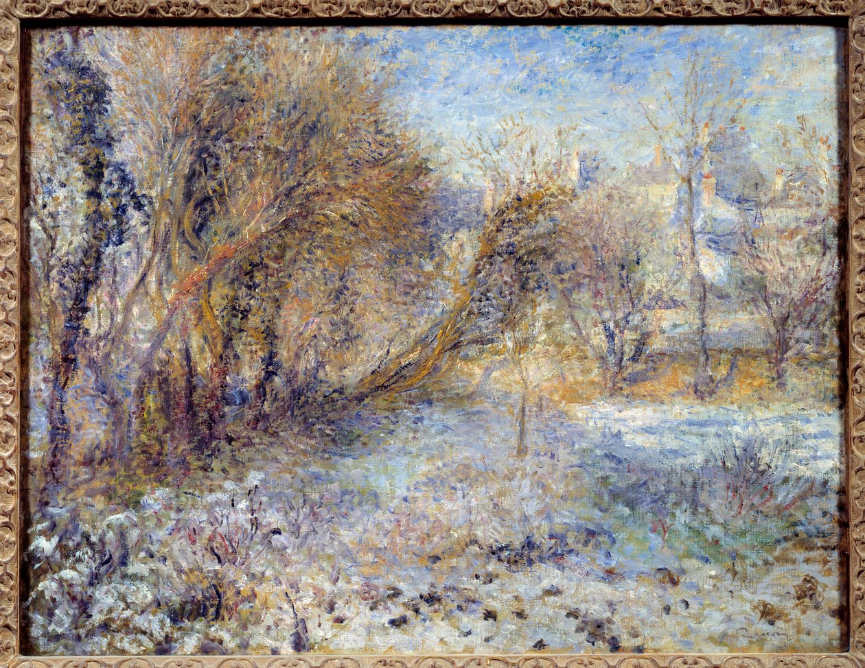 Snow Landscape Painting de Pierre Auguste Renoir (1841-1919) 1875 Sol. 0,51 X 0,66 m Paris, Musee de l