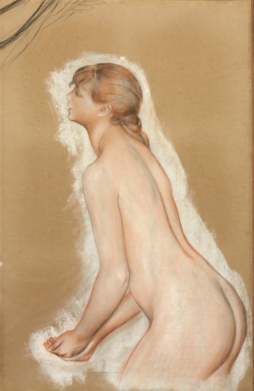 Splashing Figure (Estudo para "Os Grandes Banhistas") de Pierre Auguste Renoir