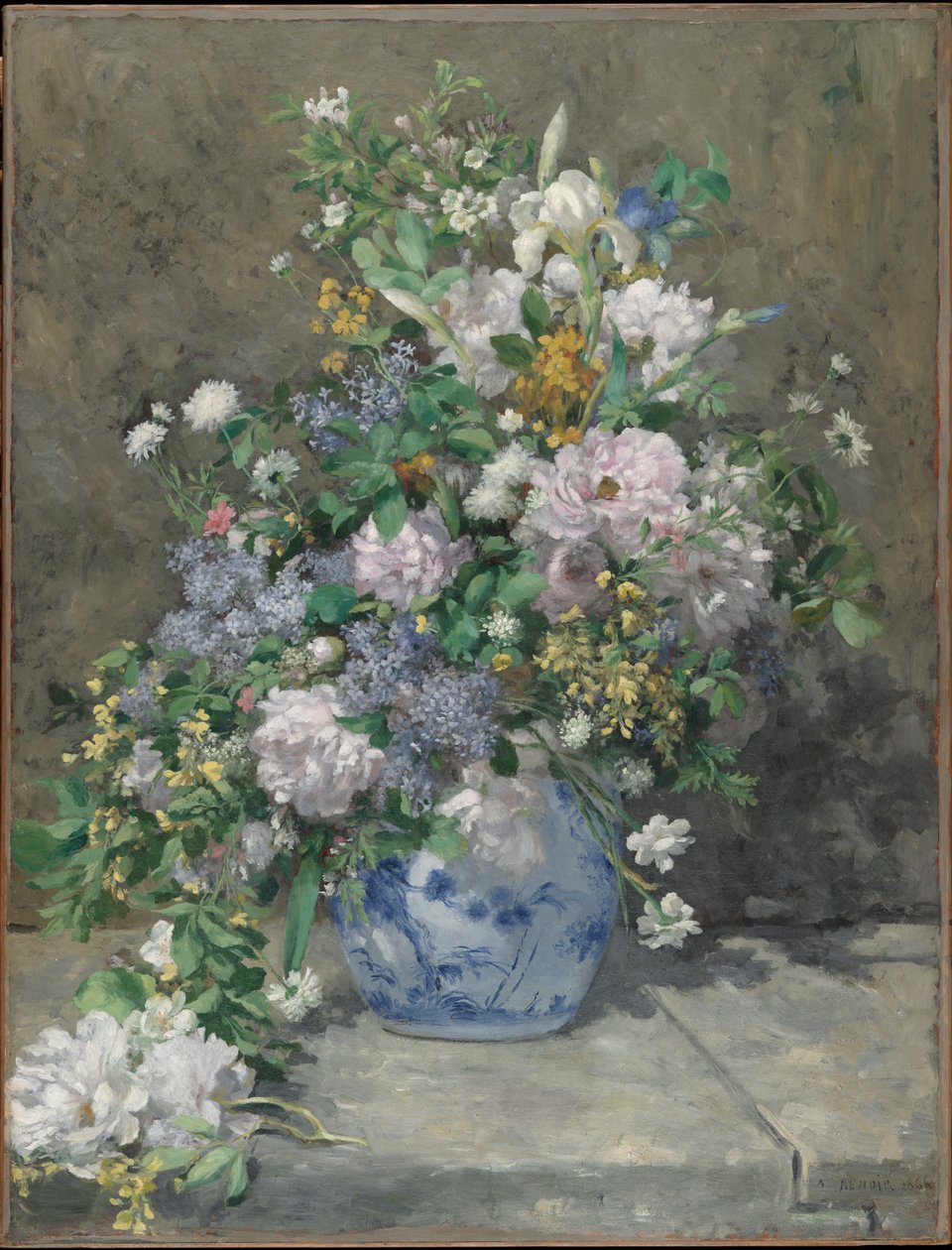 Bouquet de Primavera, 1866 de Pierre Auguste Renoir