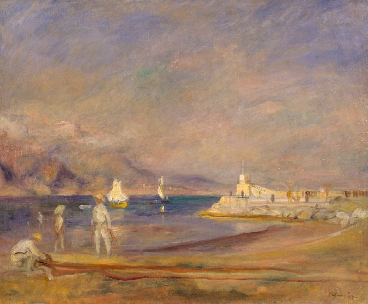 St Tropez, França, 1898-1900 de Pierre Auguste Renoir