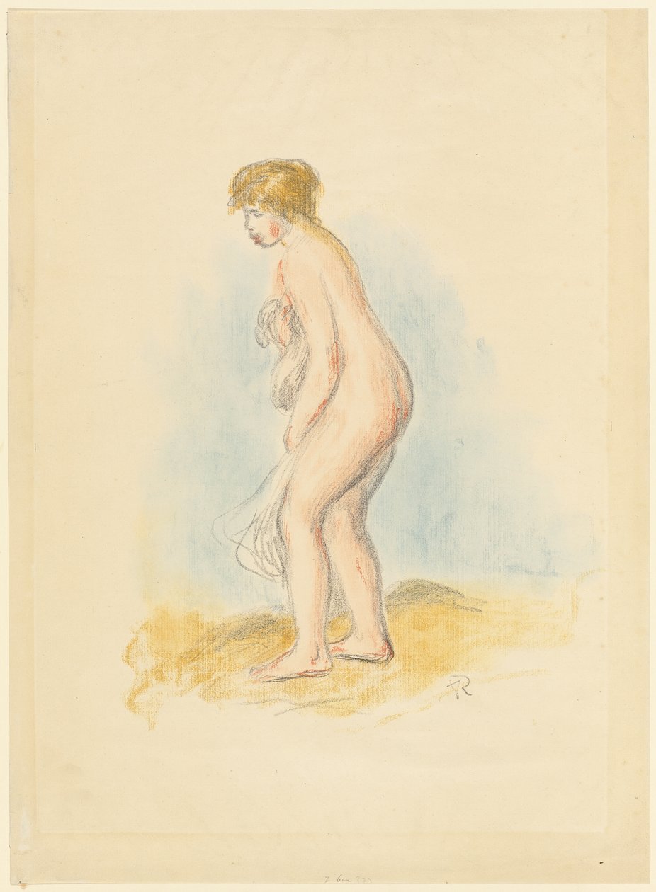 Banhista em pé de Pierre Auguste Renoir
