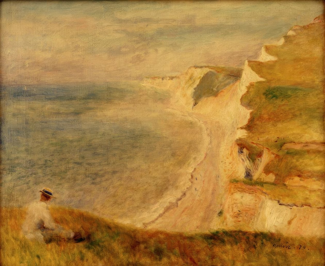 Penhasco em Pourville de Pierre Auguste Renoir