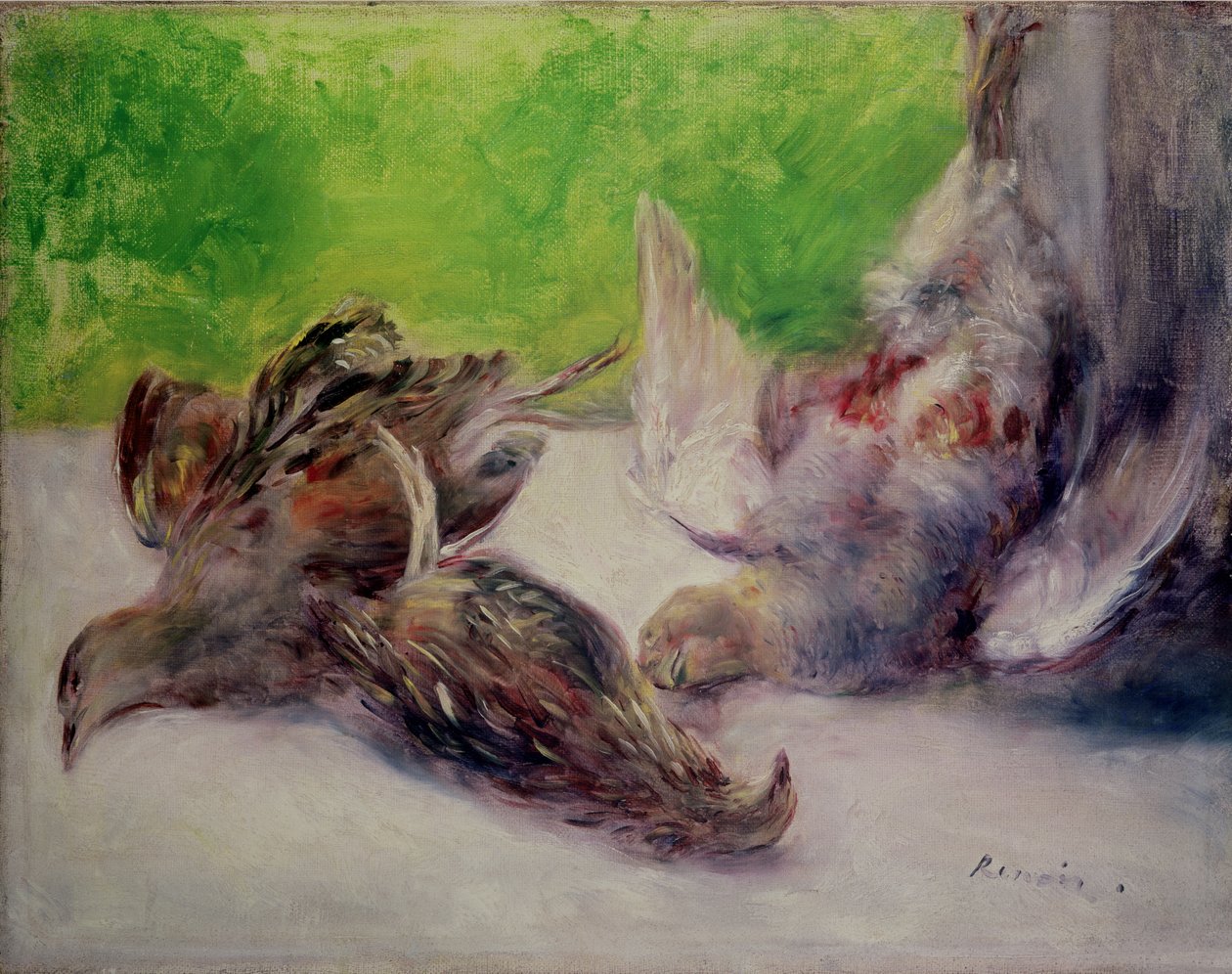 Ainda vida com faisões de Pierre Auguste Renoir
