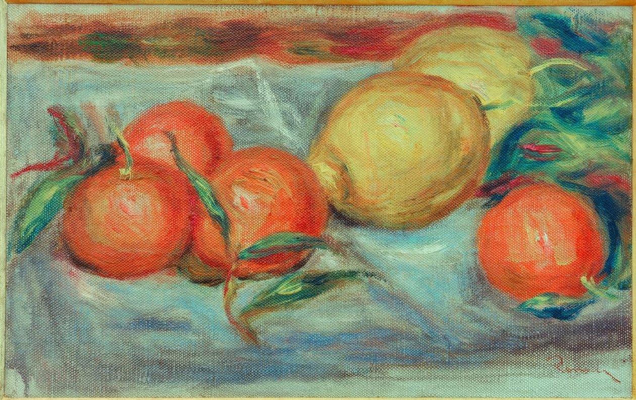 Natureza morta com frutas cítricas de Pierre Auguste Renoir